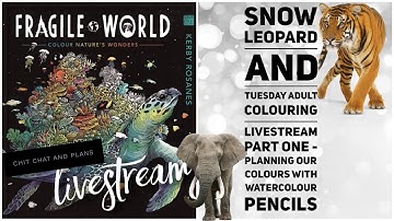 LIVESTREAM| Snow Leopard- Fragile world Kerby Rosanes - Watercolour pencils