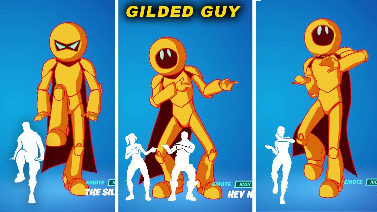 GILDEDGUY SKIN SHOWCASE with BEST FORTNITE EMOTES and DANCES