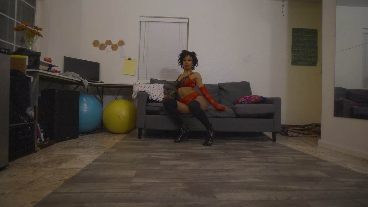 Camera Ready ~ December 2020 (Chrystal - Short Red Silk Lingerie)