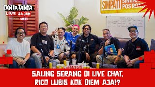 Download Lagu SALING SERANG DI LIVE CHAT, RICO KOK DIEM AJA? | TanyaTanya Live 24 Jam with Vconk, Aloy, Gofar MP3