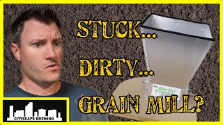 FIXED: Stuck Grain Mill -- Cleaning and Roller Spacing!