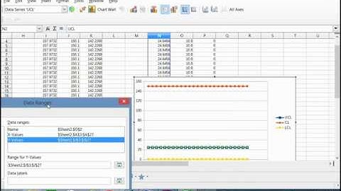 Constructing Xbar and R charts using LibreOffice Calc