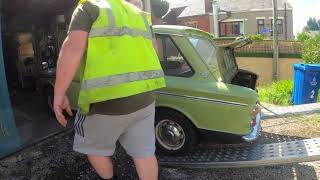 WE'RE BACK PEOPLE CLASSIC CAR BARN GARAGE FIND HILLMAN IMP