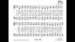 The Heavens in Their Splendour Declare (Eskridge) 2024 Psalter 19A