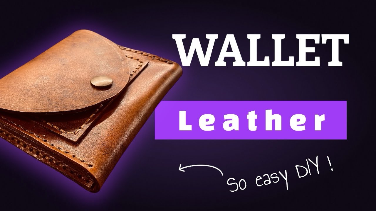 Easy Leather Wallet DIY – Elegant Bifold with Snap Button