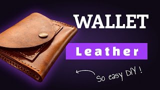 Easy Leather Wallet DIY – Elegant Bifold with Snap Button