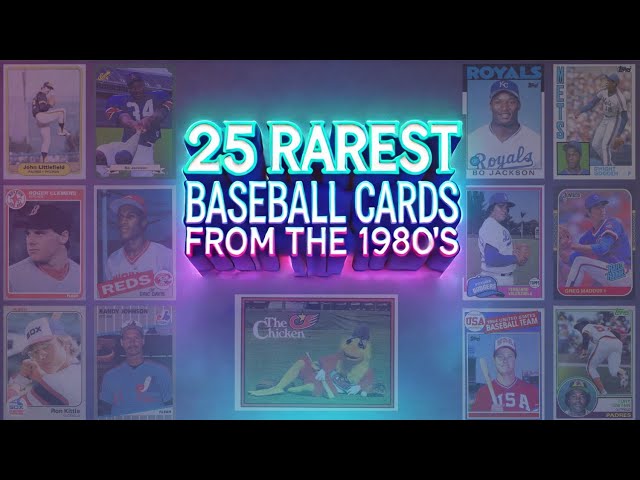 rare baseball cards from the 80s and 90s 300 Unopened in Factory Sealed Packs Most Valuable 1980s Baseball Cards