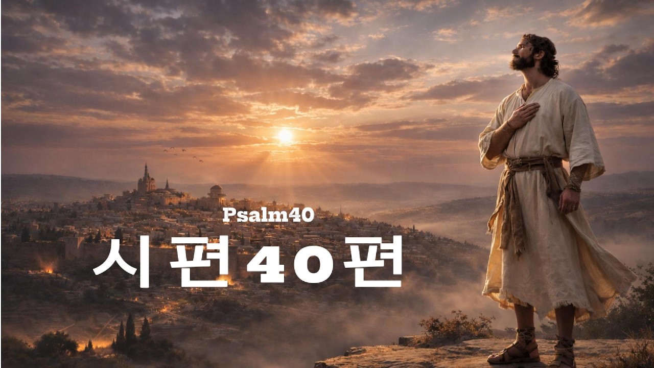 🌿마음이 평안해지는 시편 낭송 | 시편 40편 |기다림 속에서 주시는 새 노래의 찬양|Psalm 40(KJV)