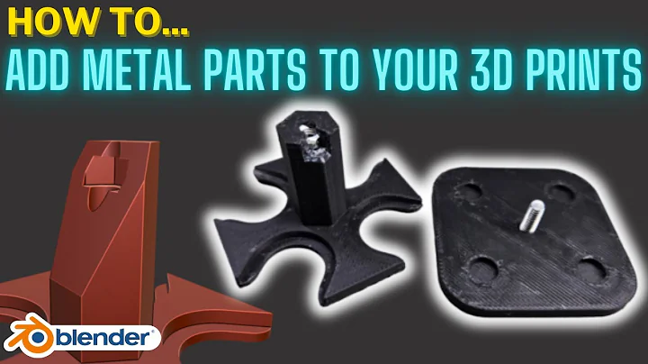 Adding Metal Parts Easily FOR STRONGER 3D Prints