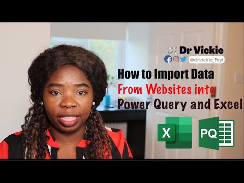 How to Import data from the Website into Power Query and an Excel Sheet ...