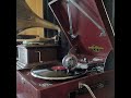 藤山 一郎・松原 操(ミス・コロムビア)・佐々木 章 ♪村は土から♪ 1942年 78rpm record. Columbia Model No G ー 241 phonograph
