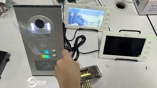 Anjielo 7" 4-Wire Video Intercom for 2 Apartments – RFID Doorbell Kit