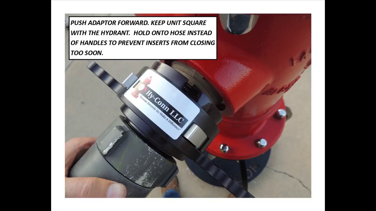 Installing the Hy Conn Adaptor to a hydrant Instruction Video YouTube