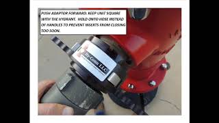 Installing the Hy Conn Adaptor to a hydrant Instruction Video