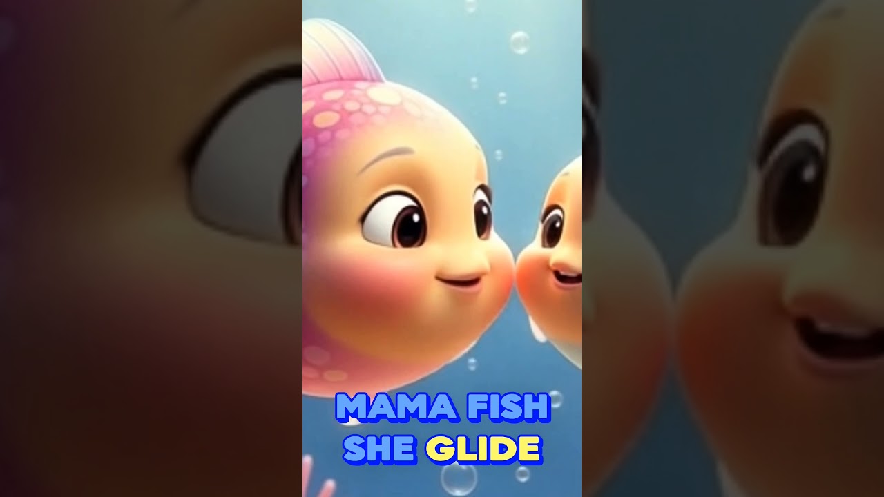 Happy Fish Family 🐟💙 Cute Baby Fish Dance | Kids Cartoon 
