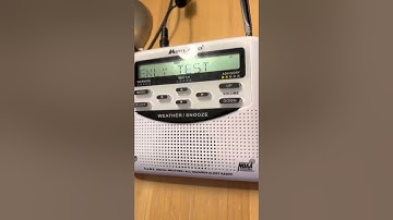 NOAA weather radio Weekly test