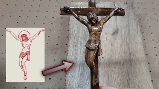 how to carve Jesus  cross | wooden sculpture | woodworking