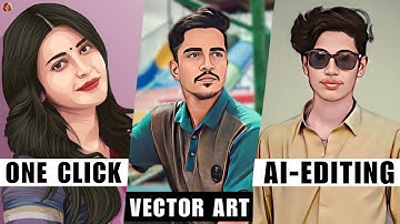 Create Vector Art Image Just One Click || Cartoon Photo Editing in Mobile AI Avatar Photo Editing