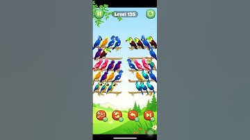 Color Bird Sort Puzzle Game Level 135 #shorts
