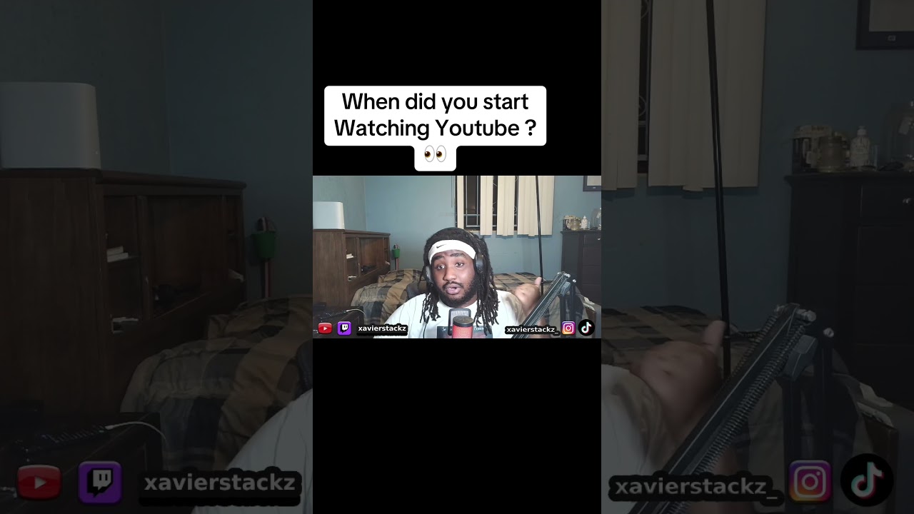Когда ты начал смотреть YouTube? 