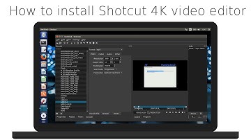 How to install Shotcut on Ubuntu, 4K video editor, my first 4k ultra hd video