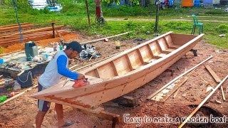 Easy way to make a wooden boat