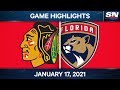 NHL Game Highlights | Blackhawks vs. Panthers - Jan. 17, 2021