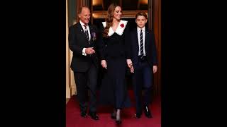 Prince George, 12, Joins Mom Kate Middleton in Surprise First Appearance at Festival of Remembrance.