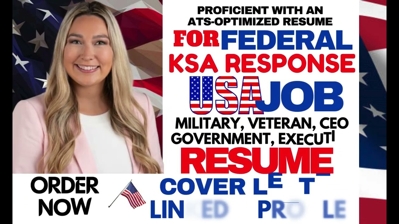 I will write, rewrite resume for federal, military, USA job, ksa, government, veteran