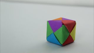 HOW TO MAKE A ORIGAMI CUBE | PAPER CUBE | EASY TUTORIAL | 2 MINUTE CRAFT