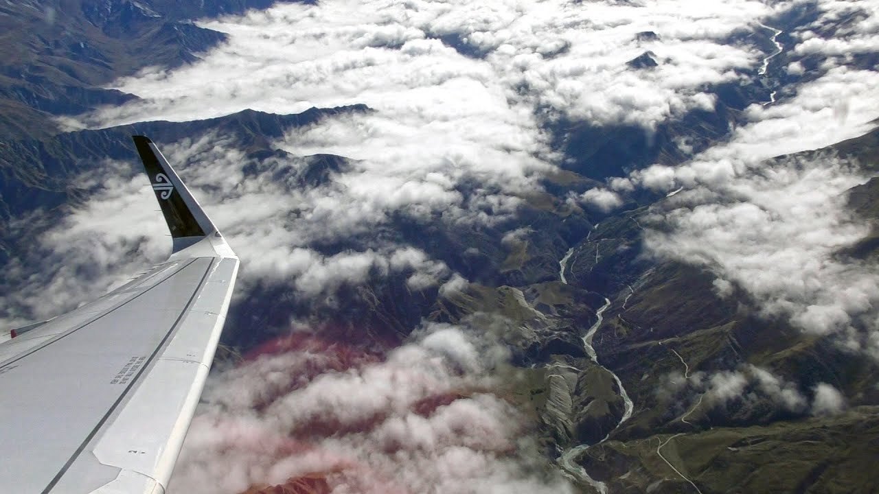 Air New Zealand A320-232WL Auckland-Queenstown Takeoff and Landing ...