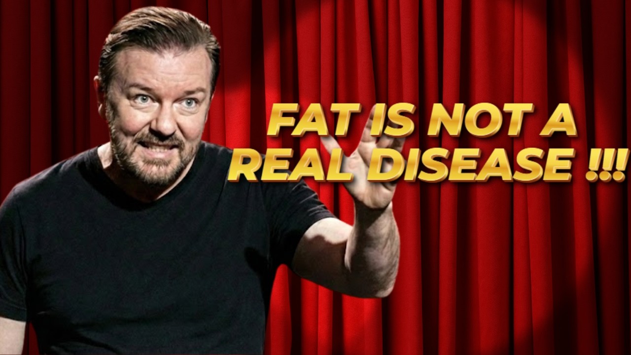 (Stand Up Comedy) Ricky Gervais: Why Obesity Is NOT A Disease 🤣 ?!