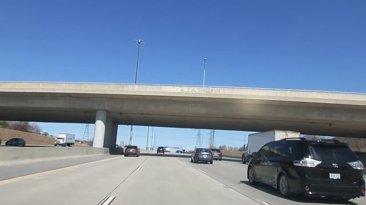 Brampton to North York, Highway 407 East.