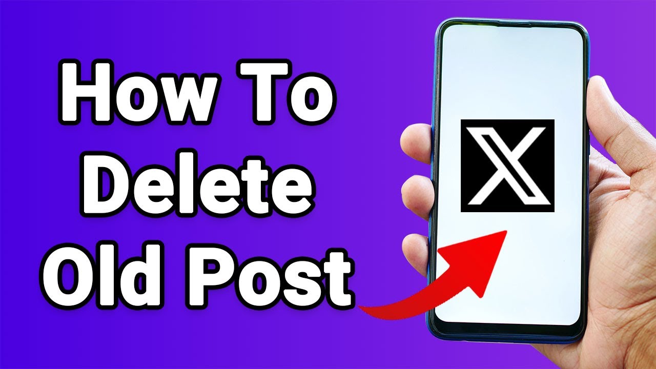 How To Delete Old Post Of X (Twitter) Profile - iPhone & Android - YouTube
