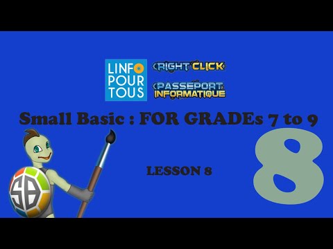 Small Basic Lesson 8 for Grades 7 to 9