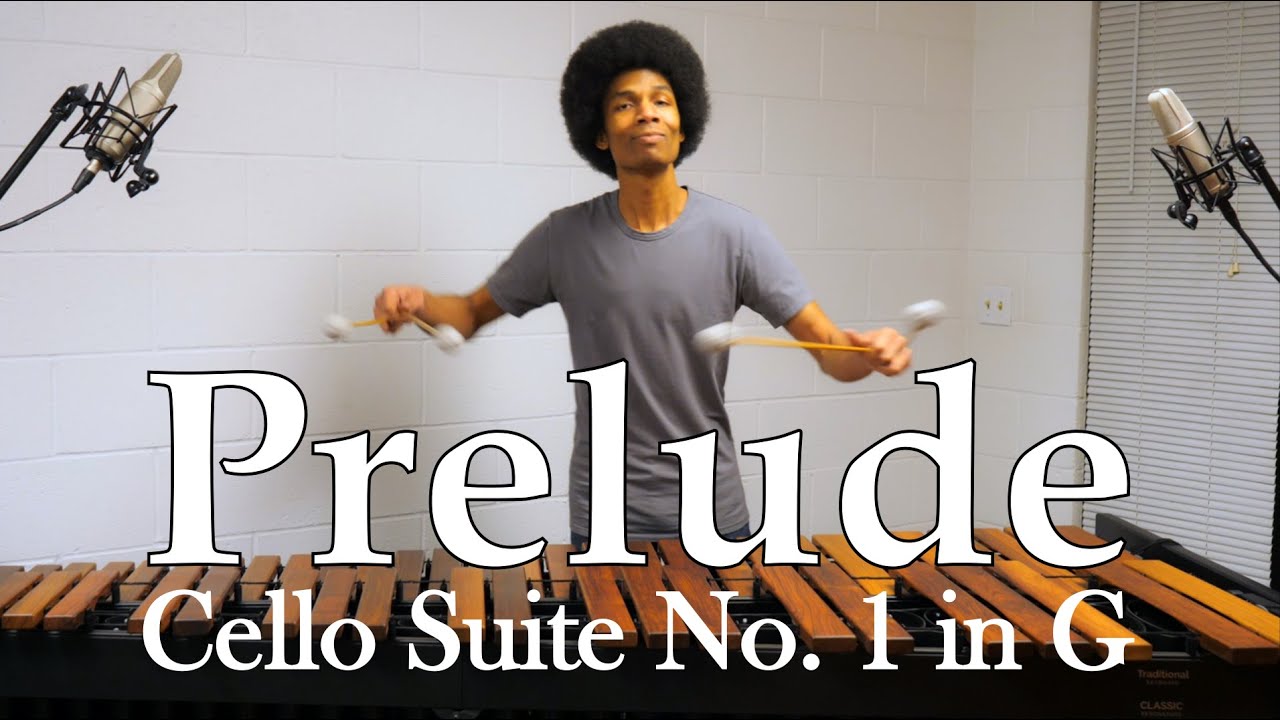 Cello Suite "Prelude in G" on Marimba (w/ 4 Mallets) by J. S. Bach