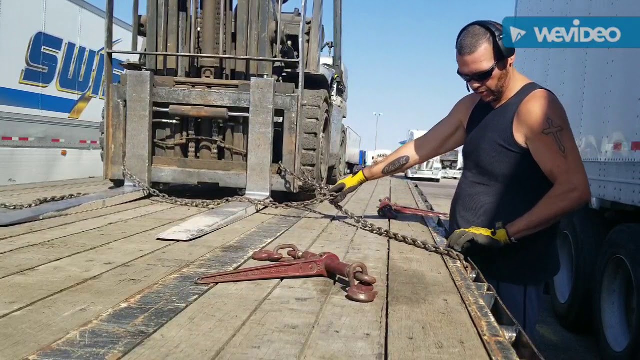 Forklift securment and load adjustment YouTube