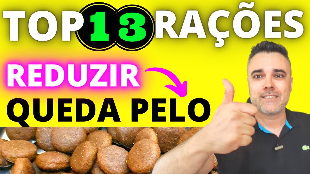 TOP 13 MELHORES RAÇÕES para REDUZIR QUEDA DE PELO! ✅Só as melhores!