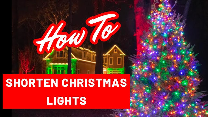 Shorten Christmas Lights // How-To 