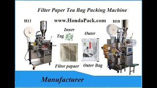 Efficient small business tea bag packing machine