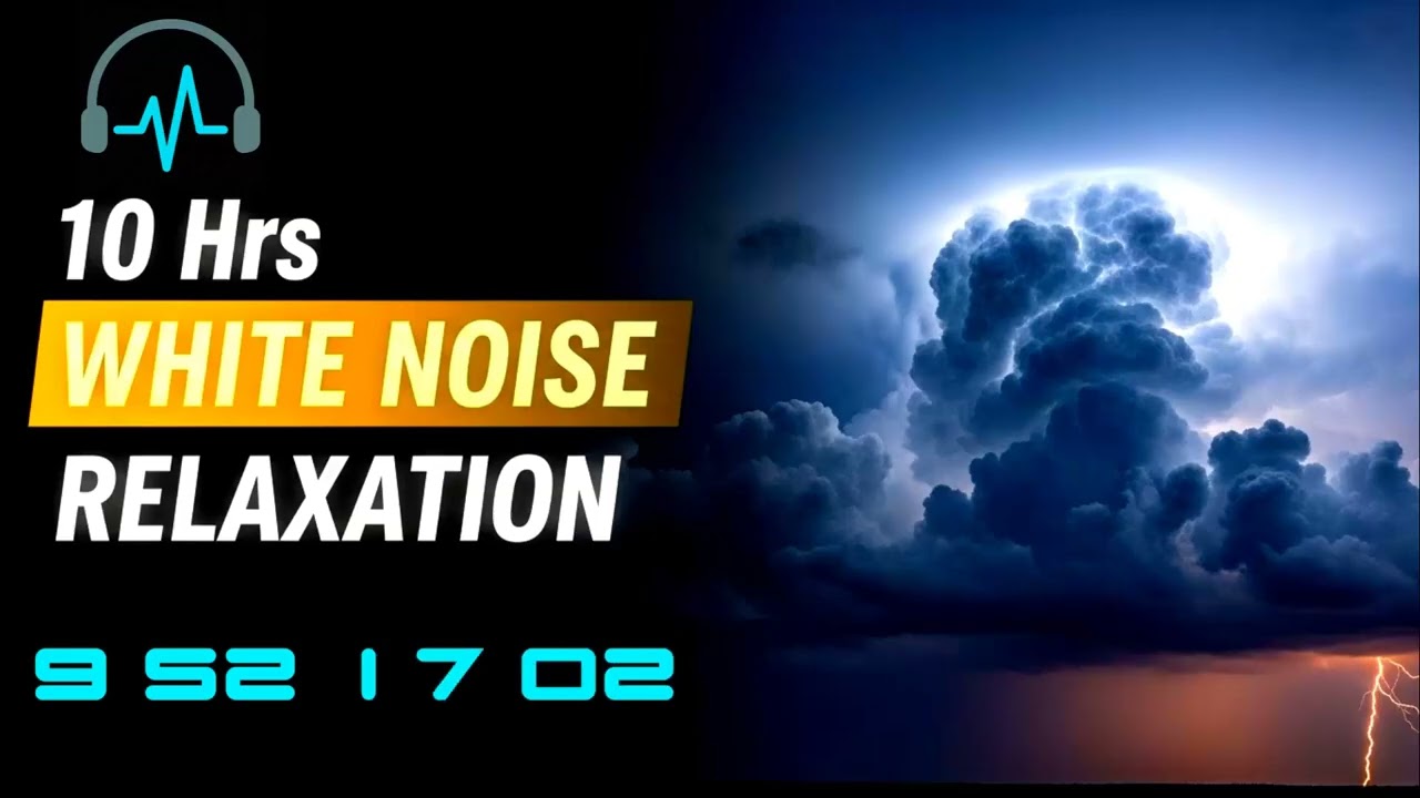 🎧 WHITE NOISE (No Ads) - 10 Hrs of Deep Sleep Relaxation