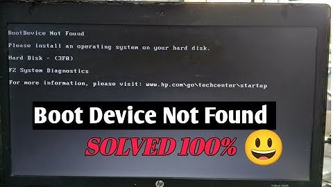 How To Fix Boot Device Not Found | No Bootable Device Found Problem 2024 | FIX No Boot Device Found
