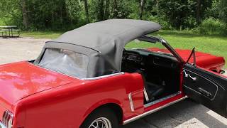 1964 1 2 Mustang Convertible Top Goes Down