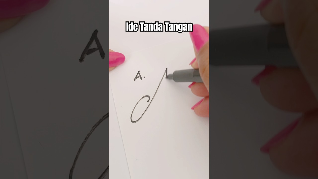 Ide Tanda Tangan Huruf A dan B | Signature Style