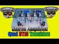 How to Make Stereo Amplifier With Quad D718 Transistors | Simple &amp; Powerful Bass Amplifier