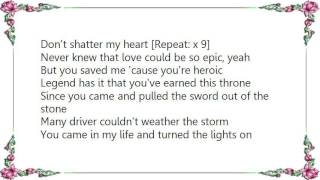 Brandy - Shattered Heart Lyrics