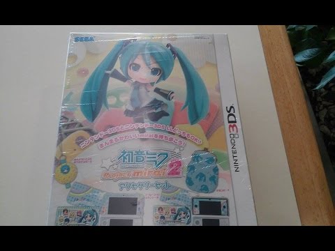 Unboxing Hatsune Miku Project Mirai 2 Accessory Set (3DS Normal Version)