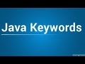 Keyword | java tokes part 1 | java programming language