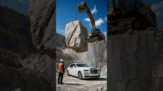 $500,000 Rolls Royce vs Falling 10-Ton Rock 😱