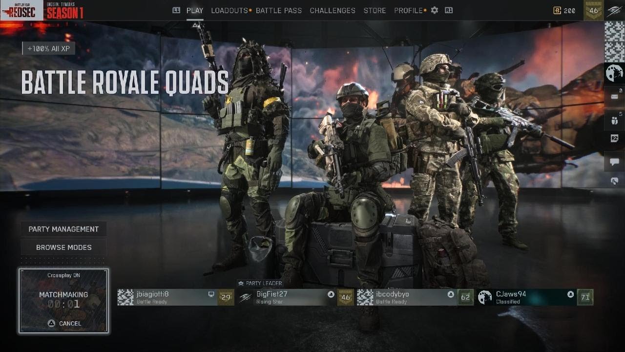 Easy quad win on REDSEC